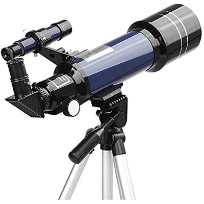 YangRy Télescope pour enfants et adultes débutants, ouverture de 70 mm, prisme de 400 mm, lentille FMC astronomique pour astronomie avec support de smartphone, trépied et contrôleur de caméra Bluetooth YangRy Télescope pour enfants et adultes débutants, ouverture de 70 mm, prisme de 400 mm, lentille FMC astronomique pour astronomie avec support de smartphone, trépied et contrôleur de caméra Bluetooth