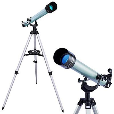 DLAZUM Télescope astronomique portable pour enfants et débutants en astronomie avec trépied léger, support de téléphone et sac de transport, parfait pour l'éducation des enfants DLAZUM Télescope astronomique portable pour enfants et débutants en astronomie avec trépied léger, support de téléphone et sac de transport, parfait pour l'éducation des enfants