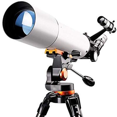 YangRy Télescope pour enfants, débutants et adultes, ouverture de 80 mm, télescope de 500 mm pour astronomie prisme, télescope réfracteur astronomique avec trépied pour observer Moo YangRy Télescope pour enfants, débutants et adultes, ouverture de 80 mm, télescope de 500 mm pour astronomie prisme, télescope réfracteur astronomique avec trépied pour observer Moo