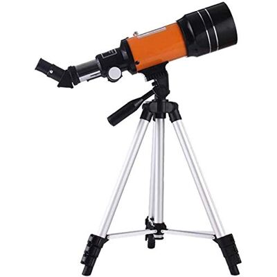 YangRy Télescope réfracteur équatorial 150X Télescope portable de voyage avec trépied pour observation des étoiles en plein air YangRy Télescope réfracteur équatorial 150X Télescope portable de voyage avec trépied pour observation des étoiles en plein air