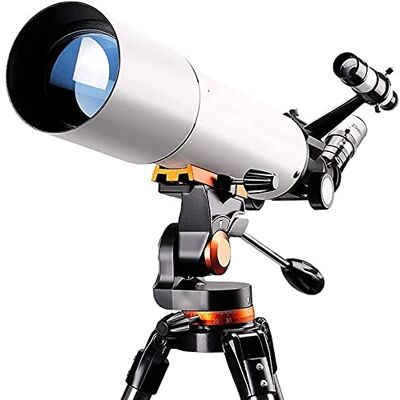 WOWCSXWC Télescope pour enfants, débutants et adultes, ouverture de 80 mm, télescope réfracteur de 500 mm avec trépied pour astronomie WOWCSXWC Télescope pour enfants, débutants et adultes, ouverture de 80 mm, télescope réfracteur de 500 mm avec trépied pour astronomie