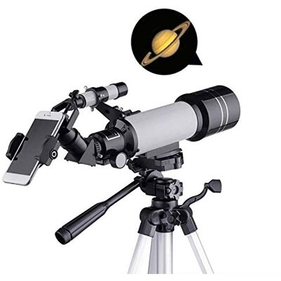 DLAZUM National Geographic Télescope astronomique, monoculaire HD, réfracteur portable de 70 mm pour débutants et enfants, adaptateur de téléphone intelligent avec trépied réglable et filtre lunaire DLAZUM National Geographic Télescope astronomique, monoculaire HD, réfracteur portable de 70 mm pour débutants et enfants, adaptateur de téléphone intelligent avec trépied réglable et filtre lunaire