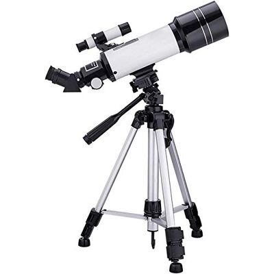 RajoNN Télescope Astronomique pour Enfants Débutants Adultes 70mm Télescopes Réfracteurs Astronomiques Monoculaires avec Trépied Réglable en Hauteur, Support Téléphone, Blanc (Blanc A) RajoNN Télescope Astronomique pour Enfants Débutants Adultes 70mm Télescopes Réfracteurs Astronomiques Monoculaires avec Trépied Réglable en Hauteur, Support Téléphone, Blanc (Blanc A)