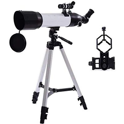 DLAZUM Télescope astronomique pour adultes, débutants et enfants, ouverture de 80 mm, 500 mm, télescope réfracteur astronomique avec trépied Bak4 lentille à prisme pour astronomie observer la lune, pour DLAZUM Télescope astronomique pour adultes, débutants et enfants, ouverture de 80 mm, 500 mm, télescope réfracteur astronomique avec trépied Bak4 lentille à prisme pour astronomie observer la lune, pour