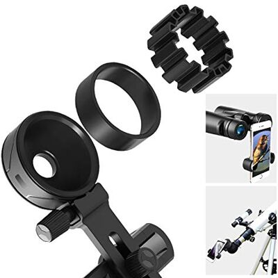 NEYLANG Adaptateur Smartphone Portable Universel Digiscoping Adapter pour Longue-Vues, Jumelles, Lunette, Microscopes, Monoculaires,Télescopes-Adapté à Diamètre de L'oculaire 26mm-43,5mm NEYLANG Adaptateur Smartphone Portable Universel Digiscoping Adapter pour Longue-Vues, Jumelles, Lunette, Microscopes, Monoculaires,Télescopes-Adapté à Diamètre de L'oculaire 26mm-43,5mm
