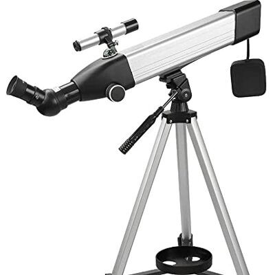 YangRy Télescope pour enfants et adultes, ouverture de 60 mm, télescope réfracteur astronomique à rotation complète pour astronomie avec adaptateur smartphone et trépied pour voir la lune et la planète YangRy Télescope pour enfants et adultes, ouverture de 60 mm, télescope réfracteur astronomique à rotation complète pour astronomie avec adaptateur smartphone et trépied pour voir la lune et la planète