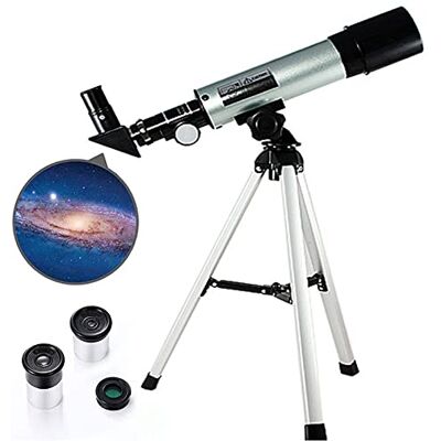 YangRy Télescope pour enfants, débutants et adultes 50/360 mm HD étanche super téléobjectif zoom télescope avec trépied, filtre de lune pour lune, planètes et observation des étoiles YangRy Télescope pour enfants, débutants et adultes 50/360 mm HD étanche super téléobjectif zoom télescope avec trépied, filtre de lune pour lune, planètes et observation des étoiles