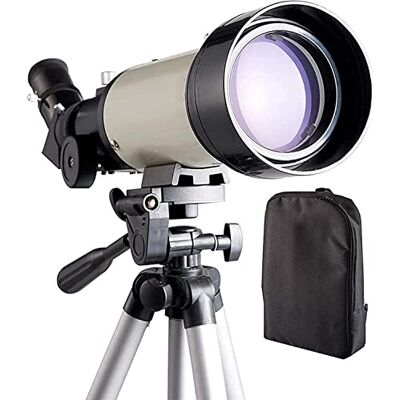 RajoNN Télescope d'extérieur Télescope pour enfants, adultes et débutants, diaphragme de 70 mm télescope réfracteur astronomique de 400 mm, télescope de voyage portable avec un trépied réglable RajoNN Télescope d'extérieur Télescope pour enfants, adultes et débutants, diaphragme de 70 mm télescope réfracteur astronomique de 400 mm, télescope de voyage portable avec un trépied réglable