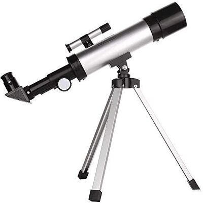 YangRy Télescope réfracteur avec trépied et viseur, télescope portable pour enfants et débutants en astronomie, lunette avec support de téléphone et trépied YangRy Télescope réfracteur avec trépied et viseur, télescope portable pour enfants et débutants en astronomie, lunette avec support de téléphone et trépied