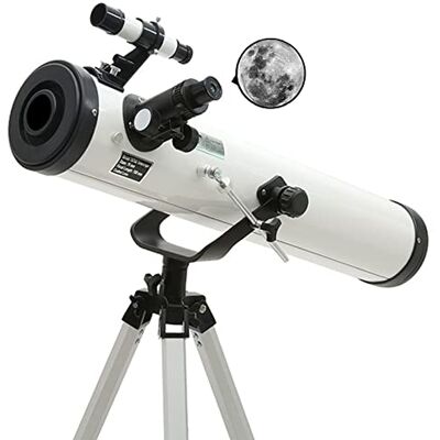WOWCSXWC Télescope astronomique pour débutant, 700 x 76 mm, grande ouverture, zoom HD, télescope monoculaire d'extérieur avec trépied portable WOWCSXWC Télescope astronomique pour débutant, 700 x 76 mm, grande ouverture, zoom HD, télescope monoculaire d'extérieur avec trépied portable