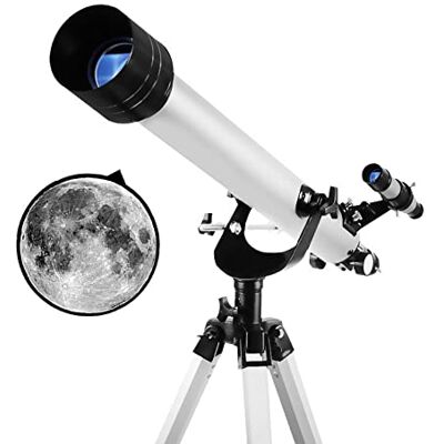 WOWCSXWC Zooming Astronomical Telescope, 900 x 60 mm Télescope pour observation de l'espace céleste avec trépied portable WOWCSXWC Zooming Astronomical Telescope, 900 x 60 mm Télescope pour observation de l'espace céleste avec trépied portable