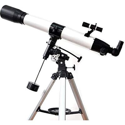 DLAZUM Télescope astronomique à réfraction, monoculaire, recherche spatiale équatoriale, télescope HD avec trépied, niveau débutant observation des étoiles DLAZUM Télescope astronomique à réfraction, monoculaire, recherche spatiale équatoriale, télescope HD avec trépied, niveau débutant observation des étoiles