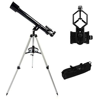 IZFRQMGL Télescope astronomique portable pour enfants et débutants en astronomie avec trépied léger, support de téléphone et sac de transport, parfait pour l'éducation des enfants IZFRQMGL Télescope astronomique portable pour enfants et débutants en astronomie avec trépied léger, support de téléphone et sac de transport, parfait pour l'éducation des enfants
