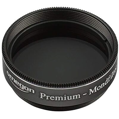 Omegon premium moon filter for telescopes 1.25 inch multicoated aluminium, réduit la luminosité de 70% et augmente le contraste Omegon premium moon filter for telescopes 1.25 inch multicoated aluminium, réduit la luminosité de 70% et augmente le contraste