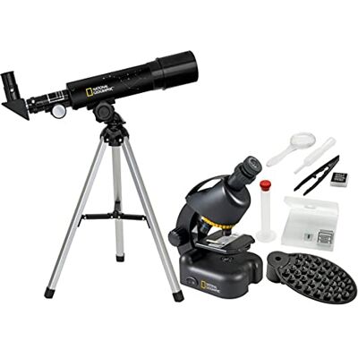 National Geographic Bresser Télescope + microscope compacts avec support de smartphone National Geographic Bresser Télescope + microscope compacts avec support de smartphone