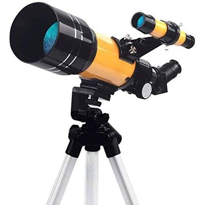 YangRy Télescope pour enfants, adultes et débutants, ouverture de 70 mm, télescope réfracteur astronomique de 300 mm, télescope de voyage portable avec trépied réglable, adaptateur de téléphone YangRy Télescope pour enfants, adultes et débutants, ouverture de 70 mm, télescope réfracteur astronomique de 300 mm, télescope de voyage portable avec trépied réglable, adaptateur de téléphone