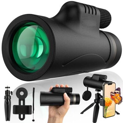 LeGDOr Télescope monoculaire pour adultes 10 x 42, BAK4 haute puissance avec support pour smartphone et trépied de mise à jour pour l'observation des oiseaux sauvages, la randonnée, le camping, les voyages, LeGDOr Télescope monoculaire pour adultes 10 x 42, BAK4 haute puissance avec support pour smartphone et trépied de mise à jour pour l'observation des oiseaux sauvages, la randonnée, le camping, les voyages,