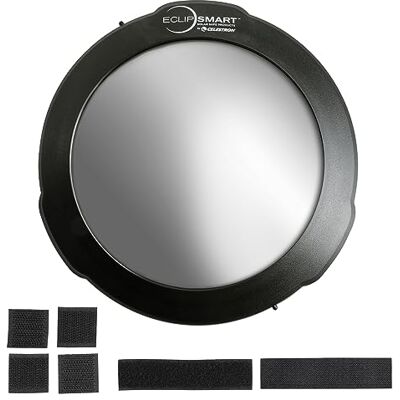 Celestron 94244 EclipSmart Solar Eclipse Telescope Filter conforme à la norme ISO 12312-2, fixation sécurisée avec film Solar Safe, s’adapte aux télescopes Schmidt-Cassegrain/EdgeHD 8”, noir Celestron 94244 EclipSmart Solar Eclipse Telescope Filter conforme à la norme ISO 12312-2, fixation sécurisée avec film Solar Safe, s’adapte aux télescopes Schmidt-Cassegrain/EdgeHD 8”, noir