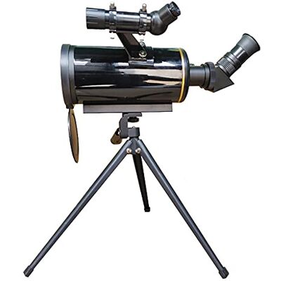 DLAZUM Télescope astronomique 90/1000 avec trépied 5 x 24 longue mise au point monoculaire pour l'observation de la planète et de l'espace DLAZUM Télescope astronomique 90/1000 avec trépied 5 x 24 longue mise au point monoculaire pour l'observation de la planète et de l'espace