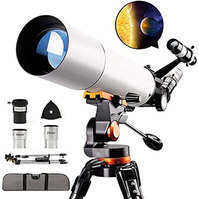 YangRy Télescope monoculaire astronomique, 150X HD Science Télescope spatial monoculaire 70/500 mm, réfracteur professionnel avec trépied, lunette de recherche + sac à dos de voyage YangRy Télescope monoculaire astronomique, 150X HD Science Télescope spatial monoculaire 70/500 mm, réfracteur professionnel avec trépied, lunette de recherche + sac à dos de voyage