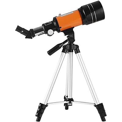 WOWCSXWC Lunette d'observation réfracteur avec trépied 5 × 24, filtre lunaire, objectif 3x pour observer les étoiles, observation des oiseaux, camping, télescope astronomique de 70 mm, WOWCSXWC Lunette d'observation réfracteur avec trépied 5 × 24, filtre lunaire, objectif 3x pour observer les étoiles, observation des oiseaux, camping, télescope astronomique de 70 mm,