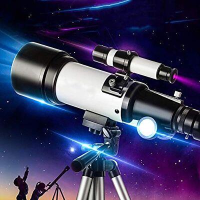 WOWCSXWC Télescope pour enfants, télescopes pour débutants en astronomie, télescope réfractant astronomique pour enfants, télescope de voyage avec trépied, sac de transport et oculaire HD (couleur : colis D) WOWCSXWC Télescope pour enfants, télescopes pour débutants en astronomie, télescope réfractant astronomique pour enfants, télescope de voyage avec trépied, sac de transport et oculaire HD (couleur : colis D)