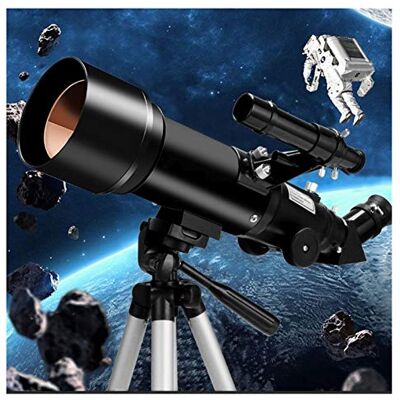 WOWCSXWC Télescope astronomique d'entrée de gamme, télescopes pour débutants en astronomie, télescope pour enfants, ouverture de 70 mm, télescope réfracteur à montage de 400 mm, le (couleur : colis 1) WOWCSXWC Télescope astronomique d'entrée de gamme, télescopes pour débutants en astronomie, télescope pour enfants, ouverture de 70 mm, télescope réfracteur à montage de 400 mm, le (couleur : colis 1)
