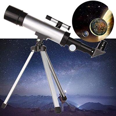 WYRMB Télescope astronomique L 360 x 50 mm Tube réfracteur portable étanche Monoculaire avec trépied, pour intérieur/extérieur. WYRMB Télescope astronomique L 360 x 50 mm Tube réfracteur portable étanche Monoculaire avec trépied, pour intérieur/extérieur.
