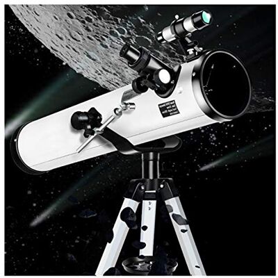 WOWCSXWC Télescopes de 114 mm pour débutants en astronomie, télescope astronomique, télescope de voyage portable pour débutants, enfants et adultes avec support télescopique en aluminium (couleur : colis 2) WOWCSXWC Télescopes de 114 mm pour débutants en astronomie, télescope astronomique, télescope de voyage portable pour débutants, enfants et adultes avec support télescopique en aluminium (couleur : colis 2)