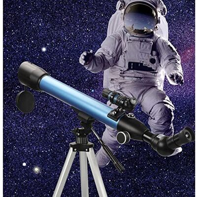 YangRy Télescope astronomique 50 mm à grande ouverture, télescope pour astronomie, miroir zénith 45°, télescope d'observation des étoiles pour enfants et débutants YangRy Télescope astronomique 50 mm à grande ouverture, télescope pour astronomie, miroir zénith 45°, télescope d'observation des étoiles pour enfants et débutants