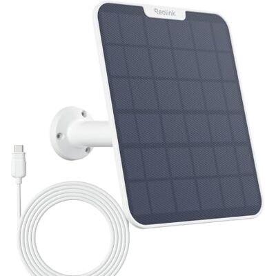 REOLINK 6W Panneau Solaire Blanc + Câble de 4m pour Camera Surveillance Exterieure sans fil sur Batterie, Argus 2E, Argus 3 Pro, Argus Eco, Argus PT, Go Plus, Go PT Plus, Duo 2, Duo 2 LTE REOLINK 6W Panneau Solaire Blanc + Câble de 4m pour Camera Surveillance Exterieure sans fil sur Batterie, Argus 2E, Argus 3 Pro, Argus Eco, Argus PT, Go Plus, Go PT Plus, Duo 2, Duo 2 LTE
