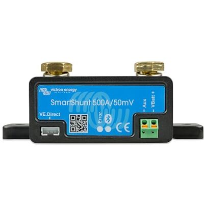 Victron Energy SmartShunt 500 Amp Moniteur de Batterie (Bluetooth) Victron Energy SmartShunt 500 Amp Moniteur de Batterie (Bluetooth)