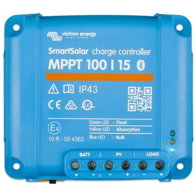 Victron Energy SmartSolar MPPT 100V 15 amp 12/24-Volt Contrôleur de Charge Solaire (Bluetooth) Victron Energy SmartSolar MPPT 100V 15 amp 12/24-Volt Contrôleur de Charge Solaire (Bluetooth)