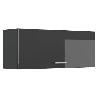 Vicco Elément haut de cuisine "R-Line", Anthracite Haute brillance/Anthracite 100 cm Vicco Elément haut de cuisine "R-Line", Anthracite Haute brillance/Anthracite 100 cm