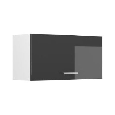 Vicco Elément haut de cuisine "R-Line", Anthracite Haute brillance/Blanc 80 cm Vicco Elément haut de cuisine "R-Line", Anthracite Haute brillance/Blanc 80 cm