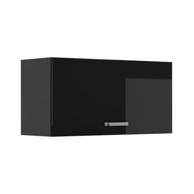 Vicco Elément haut de cuisine "R-Line", Noir Haute brillance/Anthracite 80 cm Vicco Elément haut de cuisine "R-Line", Noir Haute brillance/Anthracite 80 cm
