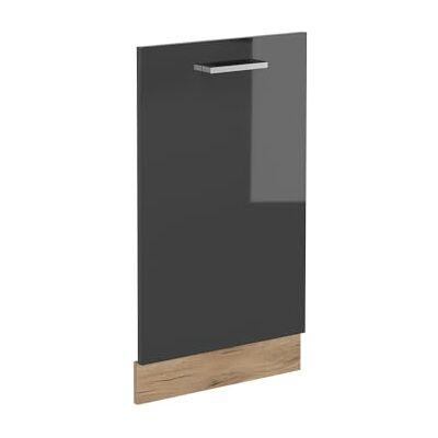 Vicco Façade "R-Line", Anthracite Haute brillance, 45cm Pour lave-vaisselle tout intégrable de 45 cm · Sans plan de travail · Adapté à la façade de cuisine · Librement combinable Vicco Façade "R-Line", Anthracite Haute brillance, 45cm Pour lave-vaisselle tout intégrable de 45 cm · Sans plan de travail · Adapté à la façade de cuisine · Librement combinable
