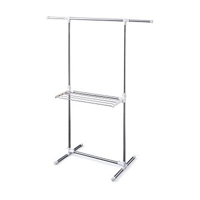 Iris Ohyama , Etendoir à linge, Séchoir, largeur 78-120 cm, hauteur 90-150 cm, Maison Easy assembly Clothes Rack H-78SH Blanc Iris Ohyama , Etendoir à linge, Séchoir, largeur 78-120 cm, hauteur 90-150 cm, Maison Easy assembly Clothes Rack H-78SH Blanc