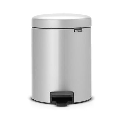 Brabantia Newicon 112904 Poubelle à pédale avec seau intérieur en plastique Gris métallisé 5 l Brabantia Newicon 112904 Poubelle à pédale avec seau intérieur en plastique Gris métallisé 5 l