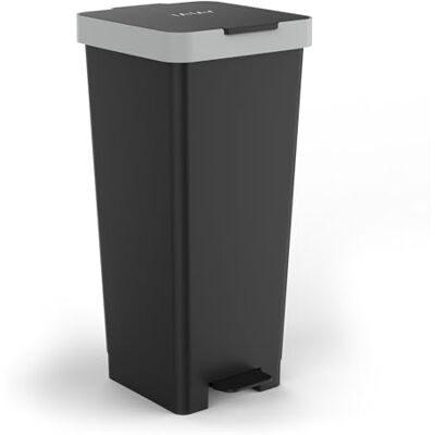 TATAY Poubelle Cuisine avec Pédale Smart 40 L, Dimensions 33 x 31 x 67cm Poubelle Cuisine Pédale Compatible Sacs 30 L à 50 L Usage Cuisine Plastique Résistant sans BPA, Noir TATAY Poubelle Cuisine avec Pédale Smart 40 L, Dimensions 33 x 31 x 67cm Poubelle Cuisine Pédale Compatible Sacs 30 L à 50 L Usage Cuisine Plastique Résistant sans BPA, Noir