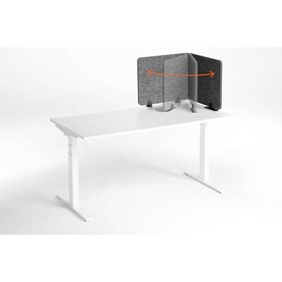 Durable 313458 Effect 120 Séparateur de table pliable en feutre PET recyclé Anthracite Durable 313458 Effect 120 Séparateur de table pliable en feutre PET recyclé Anthracite