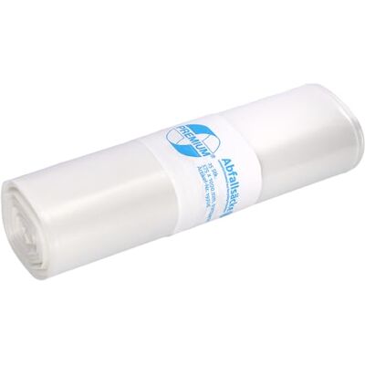 Deiss Sacs poubelle Premium, Blanc ou transparent, 70 ou 120 l, 70 Liter 60 my, transparent, 1 Deiss Sacs poubelle Premium, Blanc ou transparent, 70 ou 120 l, 70 Liter 60 my, transparent, 1