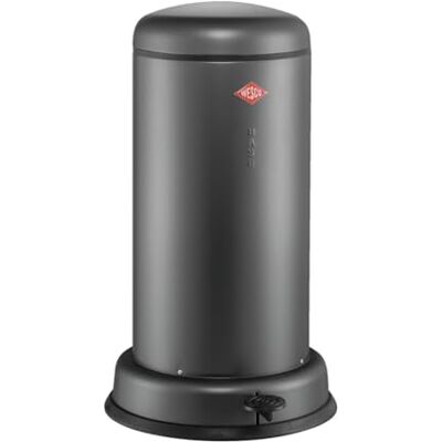 WESCO Poubelle Baseboy de couleur graphite mat, tôle d'acier revêtue par pulvérisation, volume de 20 litres, insert en métal, amortisseur intégré, pédale en métal avec surface de marche en caoutchouc WESCO Poubelle Baseboy de couleur graphite mat, tôle d'acier revêtue par pulvérisation, volume de 20 litres, insert en métal, amortisseur intégré, pédale en métal avec surface de marche en caoutchouc