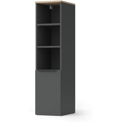 Vicco Armoire universelle "Wido", Anthracite/Sonoma, 30.2x120cm avec une porte, adapté au rangement des ustensiles ménagers Vicco Armoire universelle "Wido", Anthracite/Sonoma, 30.2x120cm avec une porte, adapté au rangement des ustensiles ménagers