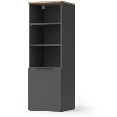 Vicco Armoire universelle "Wido", Anthracite/Sonoma, 40.2x120cm avec une porte, convient au rangement des articles ménagers Vicco Armoire universelle "Wido", Anthracite/Sonoma, 40.2x120cm avec une porte, convient au rangement des articles ménagers