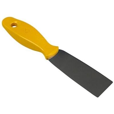 Maya Professional Tools 78042-4 Spatule à mastic en acier inoxydable avec poignée en métal et rayons X Jaune 40 mm x 240 mm Maya Professional Tools 78042-4 Spatule à mastic en acier inoxydable avec poignée en métal et rayons X Jaune 40 mm x 240 mm