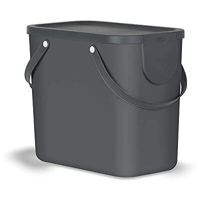 Rotho Albula Système de séparation des déchets 25l pour la cuisine, Plastique (PP) sans BPA, anthracite, 25l (40.0 x 23.5 x 34.0 cm) Rotho Albula Système de séparation des déchets 25l pour la cuisine, Plastique (PP) sans BPA, anthracite, 25l (40.0 x 23.5 x 34.0 cm)