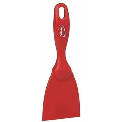 Vikan Hygiène Grattoir à main Droit Polypropylène Rouge 75mm Vikan Hygiène Grattoir à main Droit Polypropylène Rouge 75mm