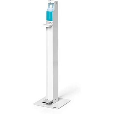 Durable 589502 Distributeur de désinfection avec pied et bac d'égouttement pour bouteilles jusqu'à 500 ml, blanc, 300 x 1132 x 300 mm (l x h x p) Durable 589502 Distributeur de désinfection avec pied et bac d'égouttement pour bouteilles jusqu'à 500 ml, blanc, 300 x 1132 x 300 mm (l x h x p)