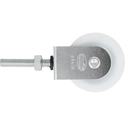 Amig – Poulie – Poulie murale pour étendoir à linge – Installation simple, usage balcon et terrasse – Ø 39 mm / M6 x 40 mm – Acier inoxydable – Finition naturelle Amig – Poulie – Poulie murale pour étendoir à linge – Installation simple, usage balcon et terrasse – Ø 39 mm / M6 x 40 mm – Acier inoxydable – Finition naturelle